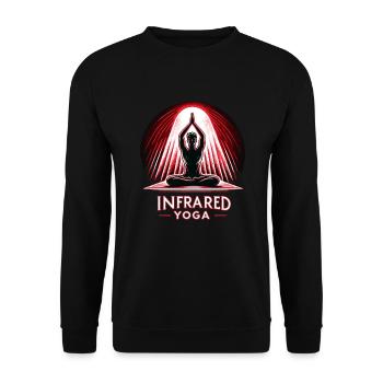 Red Light Therapy Low-level Laser Therapy for - Unisex Sweatshirt - black - Front - Alina (178cm) & Michal (187cm)