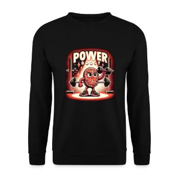 Red Light Therapy Low-level laser therapy for the - Unisex Sweatshirt - black - Front - Alina (178cm) & Michal (187cm)