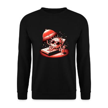 Red Light Therapy Low-level laser therapy for the - Unisex Sweatshirt - black - Front - Alina (178cm) & Michal (187cm)
