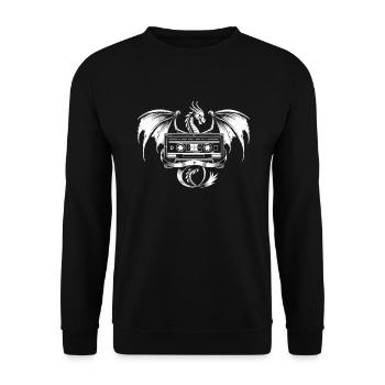 Gift for book lovers with - Unisex Sweatshirt - black - Front - Alina (178cm) & Michal (187cm)