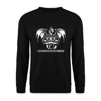 Gift for book lovers with - Unisex Sweatshirt - black - Front - Alina (178cm) & Michal (187cm)