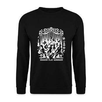 Puppet Mastery Shadow Play ventriloquist gift - Unisex Sweatshirt - black - Front - Alina (178cm) & Michal (187cm)