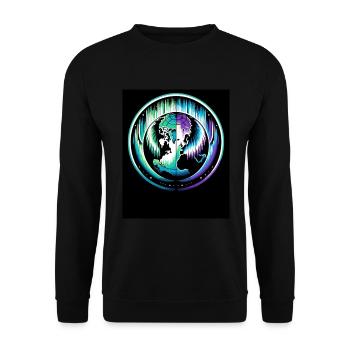 Aurora Aurora Tracker Alaska Wilderness - Sweat-shirt Unisexe - noir - Devant - Alina (178cm) & Michal (187cm)