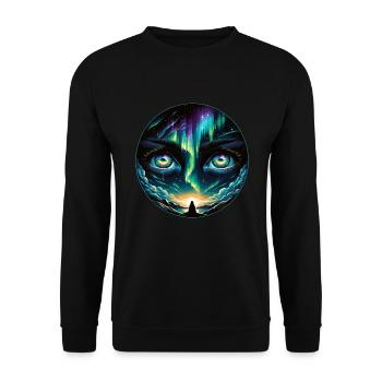 Aurora Aurora Tracker Alaska Wilderness - Sweat-shirt Unisexe - noir - Devant - Alina (178cm) & Michal (187cm)