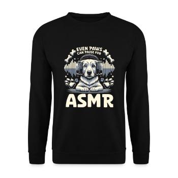 Asmr Chuchotement Asmr Enthousiaste Pleine conscience - Sweat-shirt Unisexe - noir - Devant - Alina (178cm) & Michal (187cm)
