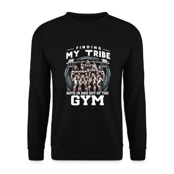 Female Bodybuilding Powerlifting Weightlifting Fit - Unisex Sweatshirt - black - Front - Alina (178cm) & Michal (187cm)