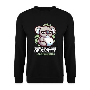 Annonce de grossesse « Enceinte de maternité » - Sweat-shirt Unisexe - noir - Devant - Alina (178cm) & Michal (187cm)