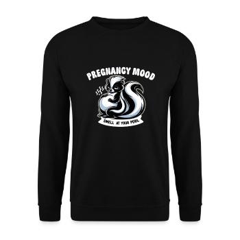 Annonce de grossesse « Enceinte de maternité » - Sweat-shirt Unisexe - noir - Devant - Alina (178cm) & Michal (187cm)