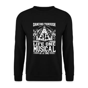 Broadway Musical Musical Theater Sängerin - Unisex Pullover - Schwarz - Vorne - Alina (178cm) & Michal (187cm)