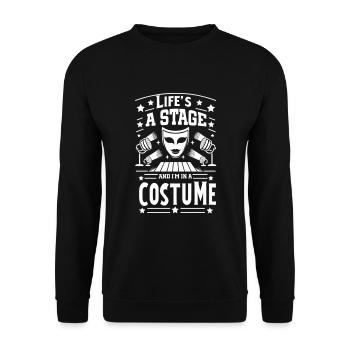 Broadway Musical Musical Theater Sängerin - Unisex Pullover - Schwarz - Vorne - Alina (178cm) & Michal (187cm)