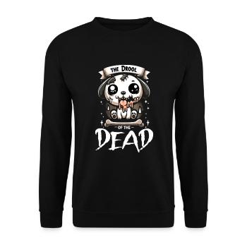 Horror Dog Halloween Spooky Dog Lover Gothic Dog - Unisex Sweatshirt - black - Front - Alina (178cm) & Michal (187cm)
