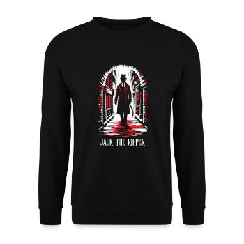 Horror Movie Marathon Survivor Scary Movies True - Unisex Pullover - Schwarz - Vorne - Alina (178cm) & Michal (187cm)