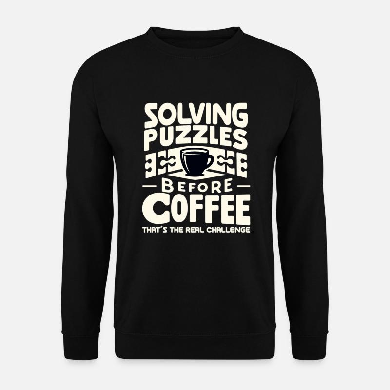 Puzzle Lover Jigzaw Puzzle Brettspiel Puzzler - Unisex Pullover - Schwarz