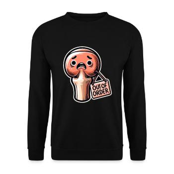 Hip Replacement Surgery Hip Surgery Post-op - Unisex Sweatshirt - black - Front - Alina (178cm) & Michal (187cm)