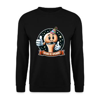 Hip Replacement Surgery Hip Surgery Post-op - Unisex Sweatshirt - black - Front - Alina (178cm) & Michal (187cm)