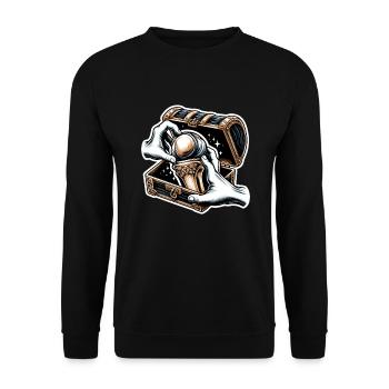 Hip Replacement Surgery Hip Surgery Post-op - Unisex Sweatshirt - black - Front - Alina (178cm) & Michal (187cm)