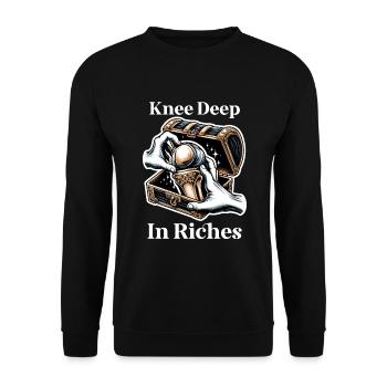 Hip Replacement Surgery Hip Surgery Post-op - Unisex Sweatshirt - black - Front - Alina (178cm) & Michal (187cm)
