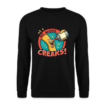 Hip Replacement Surgery Hip Surgery Post-op - Unisex Sweatshirt - black - Front - Alina (178cm) & Michal (187cm)