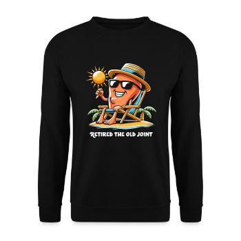 Hip Replacement Surgery Hip Surgery Post-op - Unisex Sweatshirt - black - Front - Alina (178cm) & Michal (187cm)