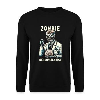 Psychological Horror psychiatric suspense - Unisex Sweatshirt - black - Front - Alina (178cm) & Michal (187cm)