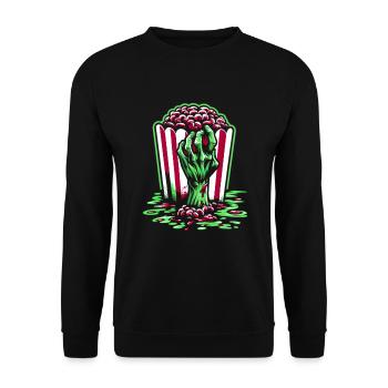 Horrorfilm-fan Zombie-horror Klassischer - Unisex Pullover - Schwarz - Vorne - Alina (178cm) & Michal (187cm)