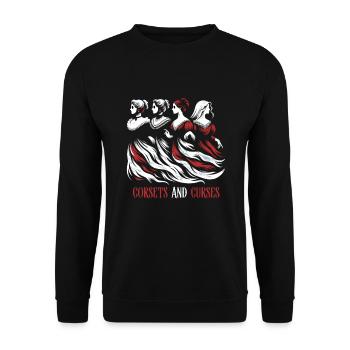 Horror Movie Marathon Survivor Scary Movies True - Unisex Pullover - Schwarz - Vorne - Alina (178cm) & Michal (187cm)