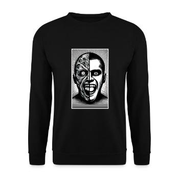 Psychological Horror psychiatric suspense - Unisex Sweatshirt - black - Front - Alina (178cm) & Michal (187cm)