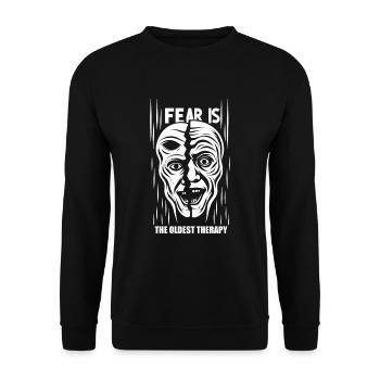 Psychological Horror psychiatric suspense - Unisex Sweatshirt - black - Front - Alina (178cm) & Michal (187cm)