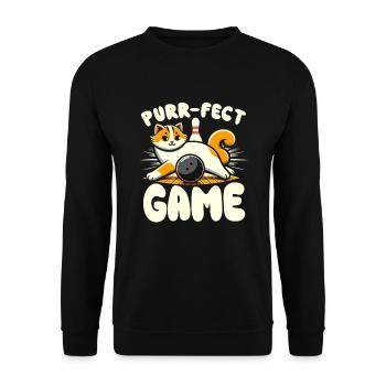 Lustiger Bowling-team-bowler-strike-bowling-club - Unisex Pullover - Schwarz - Vorne - Alina (178cm) & Michal (187cm)