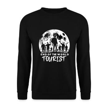 Horrorfilm-fan Zombie-horror Klassischer - Unisex Pullover - Schwarz - Vorne - Alina (178cm) & Michal (187cm)