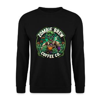 Horrorfilm-fan Zombie-horror Klassischer - Unisex Pullover - Schwarz - Vorne - Alina (178cm) & Michal (187cm)