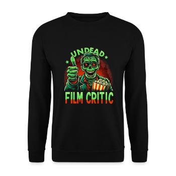 Horrorfilm-fan Zombie-horror Klassischer - Unisex Pullover - Schwarz - Vorne - Alina (178cm) & Michal (187cm)