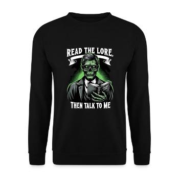 Horrorfilm-fan Zombie-horror Klassischer - Unisex Pullover - Schwarz - Vorne - Alina (178cm) & Michal (187cm)