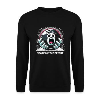 Funny bowling team bowler strike bowling club - Unisex Sweatshirt - black - Front - Alina (178cm) & Michal (187cm)