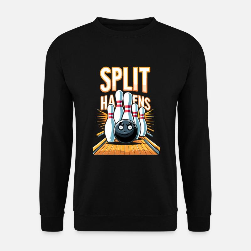 Lustiger Bowling-team-bowler-strike-bowling-club - Unisex Pullover - Schwarz