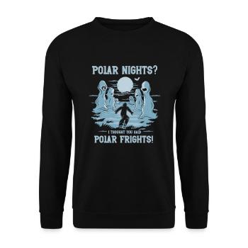 Aurora Aurora Tracker Alaska Wilderness - Sweat-shirt Unisexe - noir - Devant - Alina (178cm) & Michal (187cm)
