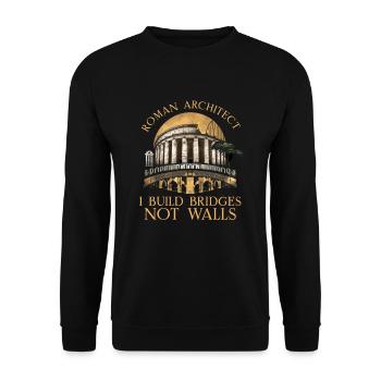 Jules César Histoire romaine Empire romain - Sweat-shirt Unisexe - noir - Devant - Alina (178cm) & Michal (187cm)