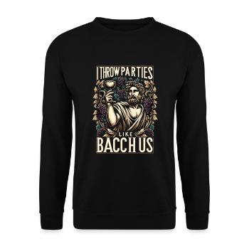 Julius Caesar Roman History Roman Empire - Unisex Sweatshirt - black - Front - Alina (178cm) & Michal (187cm)