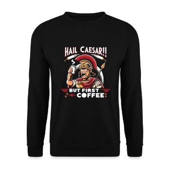 Jules César Histoire romaine Empire romain - Sweat-shirt Unisexe - noir - Devant - Alina (178cm) & Michal (187cm)