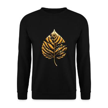 Kintsugi Kintsukuroi Imperfekte Japanische Kunst - Unisex Pullover - Schwarz - Vorne - Alina (178cm) & Michal (187cm)