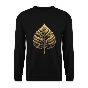 Kintsugi Kintsukuroi Imperfekte Japanische Kunst - Unisex Pullover - Schwarz - Vorne - Alina (178cm) & Michal (187cm)