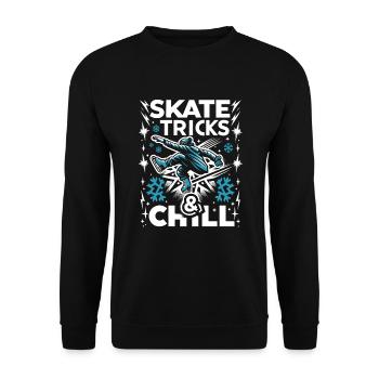 Patinage sur glace Patineurs sur glace - Sweat-shirt Unisexe - noir - Devant - Alina (178cm) & Michal (187cm)