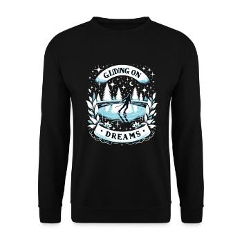 Patinage sur glace Patineurs sur glace - Sweat-shirt Unisexe - noir - Devant - Alina (178cm) & Michal (187cm)
