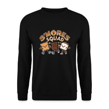 Scout Camping Randonnée en plein air autour d’un feu de camp - Sweat-shirt Unisexe - noir - Devant - Alina (178cm) & Michal (187cm)
