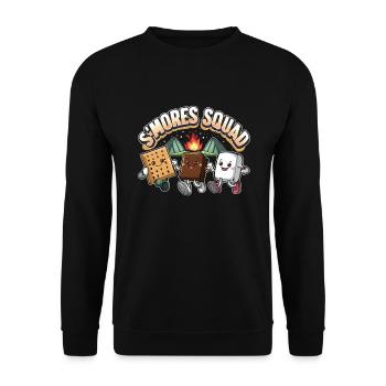 Scout Camping Randonnée en plein air autour d’un feu de camp - Sweat-shirt Unisexe - noir - Devant - Alina (178cm) & Michal (187cm)