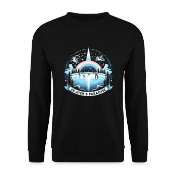 Patinage sur glace Patineurs sur glace - Sweat-shirt Unisexe - noir - Devant - Alina (178cm) & Michal (187cm)