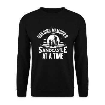 Scout Camping Randonnée en plein air autour d’un feu de camp - Sweat-shirt Unisexe - noir - Devant - Alina (178cm) & Michal (187cm)