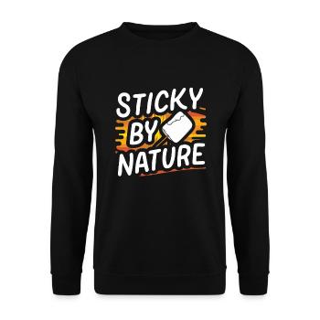 Scout Camping Randonnée en plein air autour d’un feu de camp - Sweat-shirt Unisexe - noir - Devant - Alina (178cm) & Michal (187cm)