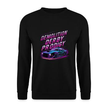 Demo Derby Demolition Derby Demolition Derby - Unisex Sweatshirt - black - Front - Alina (178cm) & Michal (187cm)