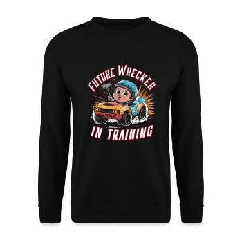 Demo Derby Demolition Derby Demolition Derby - Unisex Sweatshirt - black - Front - Alina (178cm) & Michal (187cm)